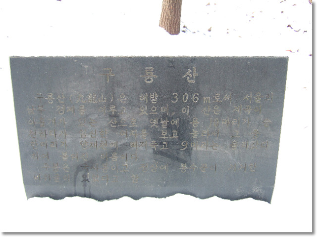구룡산 정상 이미지
