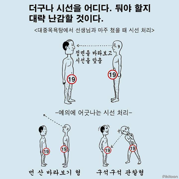 목욕탕에서 교수님과 대면했을때...꿀팁 | 인스티즈