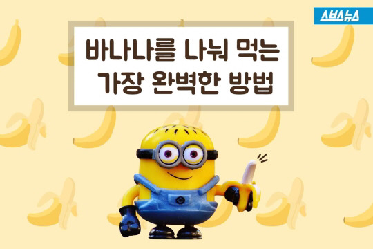 바나나 한 개를 세 명이 똑같이 나눠먹으려면? | 인스티즈