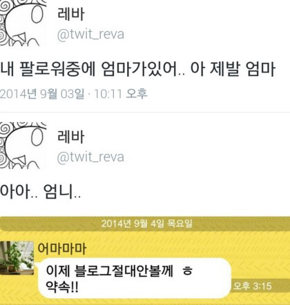 엄마한테 블로그를 들킨 레바 | 인스티즈