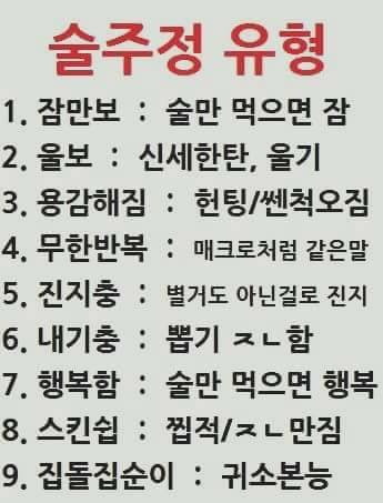술주정 유형 | 인스티즈