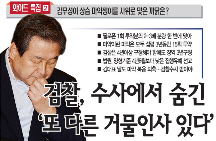 김무성이 상습 마약쟁이를 사위로 맞은 까닭은? | 인스티즈