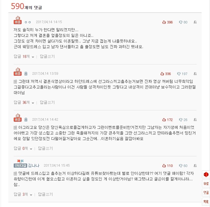 결혼식에 춤췄다고 이혼하자네요(네이트판) | 인스티즈