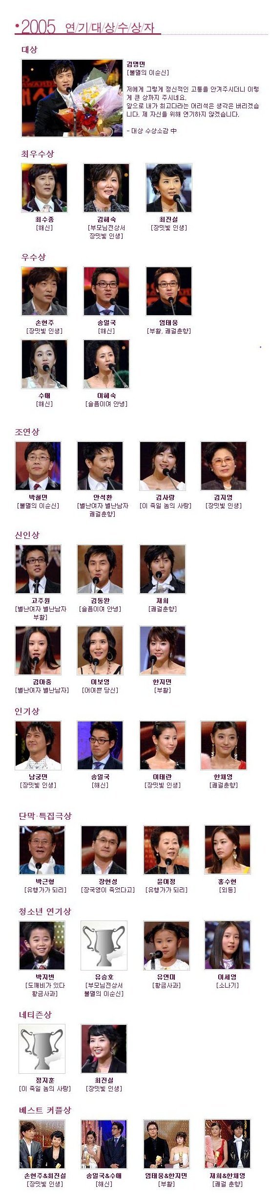 전설의 연기대상.jpg | 인스티즈