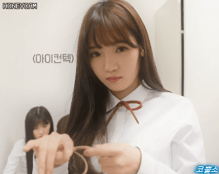 프로미스나인 V앱_음악방송 비하인드.GIF | 인스티즈