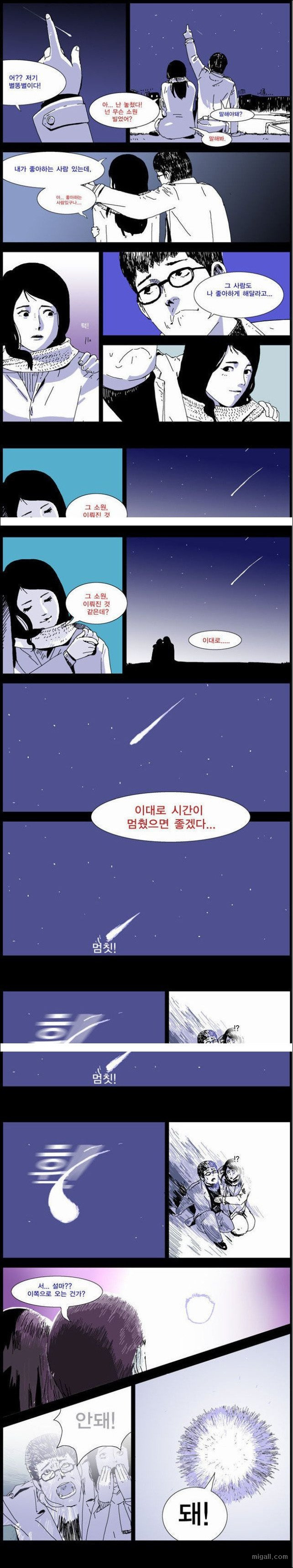 별똥별 보면서 소원을 비는 만화.jpg | 인스티즈