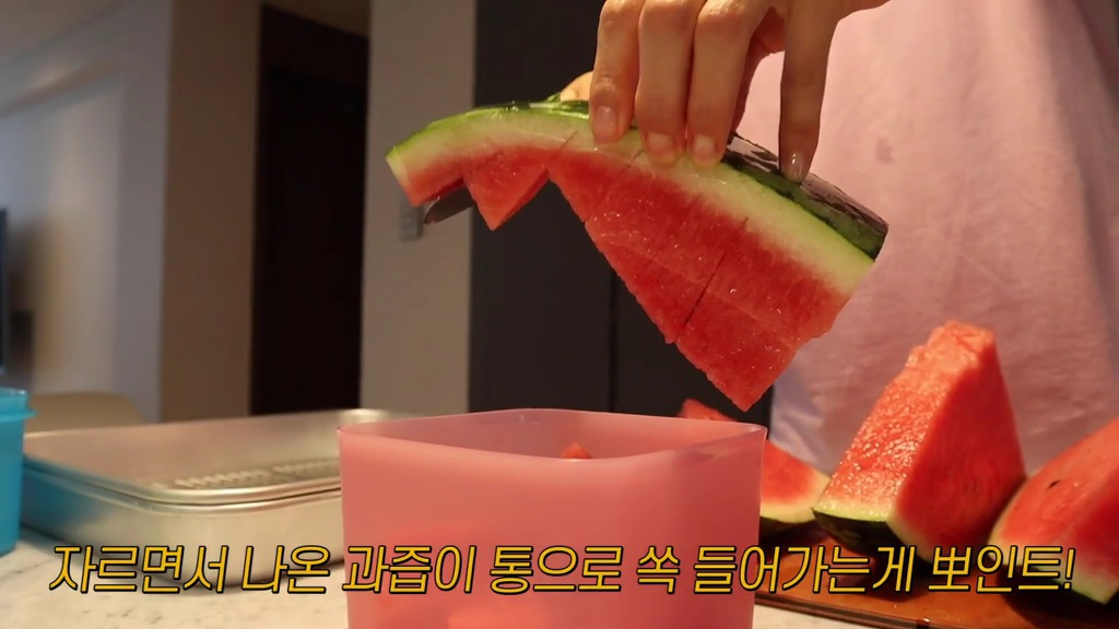 문가든씨가 알려주는 수박 조각 보관하려고 자를때 꿀팁 | 인스티즈