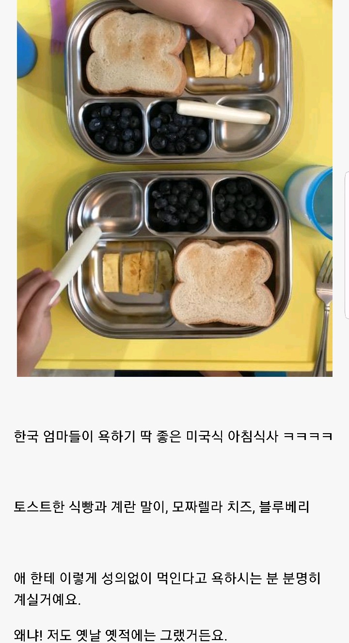 한국인 친구가 보고 놀란 미국 아기들의 유아식 | 인스티즈